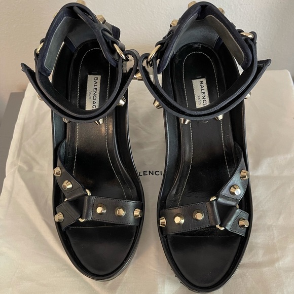 Balenciaga Studded Wedges - Picture 3 of 15